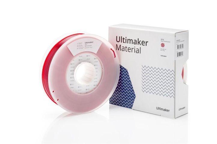 UltiMaker UM PETG RED TRANSLUCENT PACKAGED BOX 227337