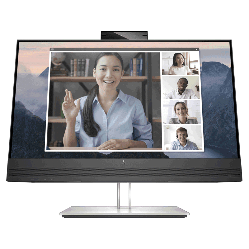 HP E24mv G4, 23.8 FHD, VGA, DP, HDMI, Webcam, Spkrs, Tilt, Swivel, H/Adjust 169L0AA