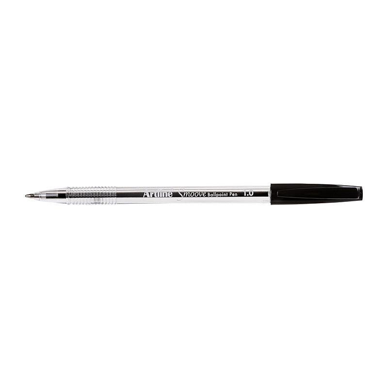 Artline Smoove Ballpoint Pen Medium Black Box of 12 - 182101