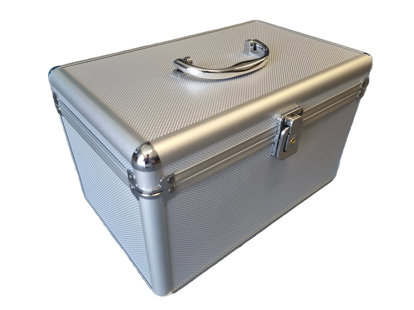 Aluminium CD DVD Storage Box - Holds 200 Discs (sleeves included)