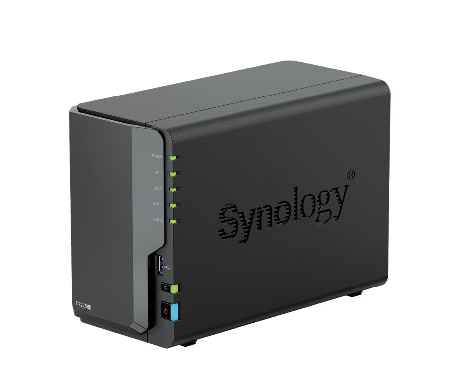 Synology DiskStation DS225+ 2-Bay 3.5' Diskless, Intel Celeron CPU, 2GB RAM, 1x 2.5GbE, 1x 1GbE, 2x USB 3.2 DS225+
