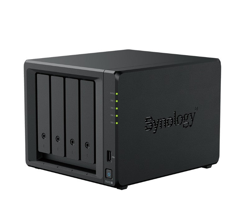Synology DiskStation DS425+ NAS 4-Bay 3.5' Diskless, Intel Celeron J4125 1 x 1GbE + 1 x 2.5GbE, 2GB RAM, 2 x USB3.2, 3YW DS425+