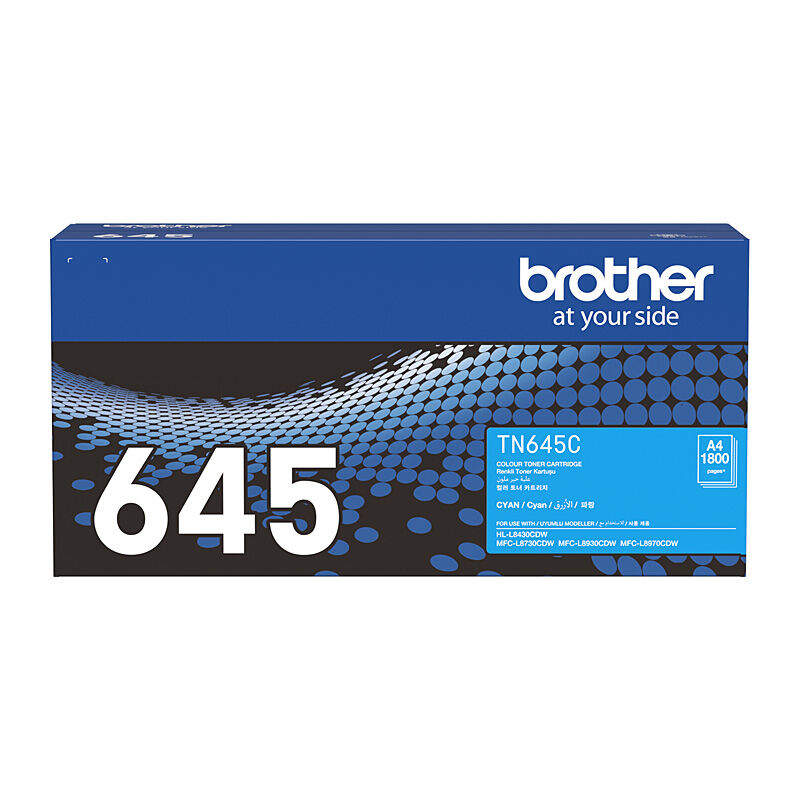 Brother TN645 Cyan Toner Cartridge 1,800 Pages - TN-645C