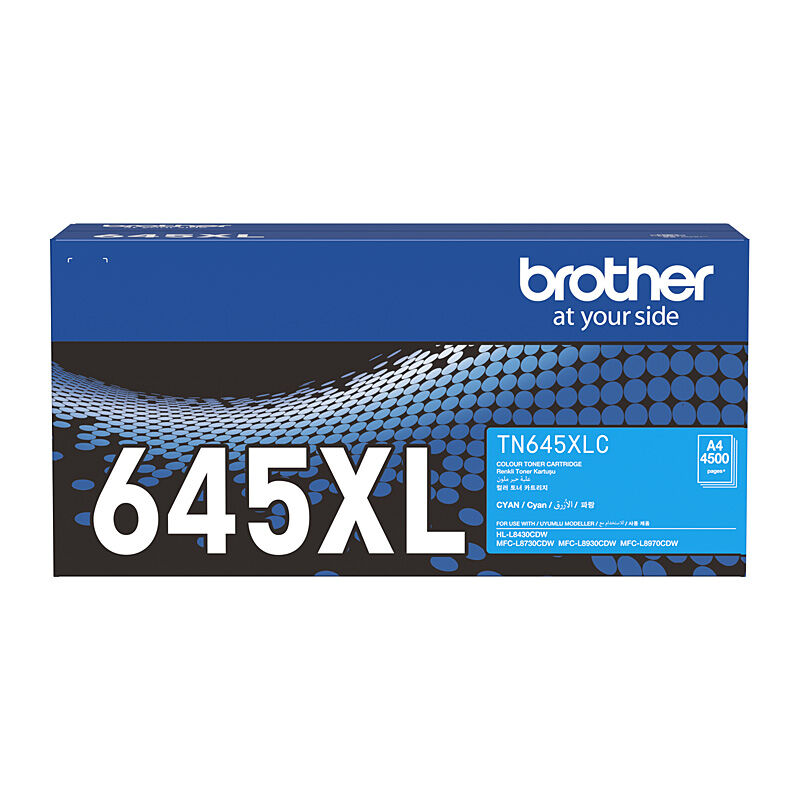 Brother TN645XL Cyn Toner Cartridge 4,500 Pages - TN-645XLC