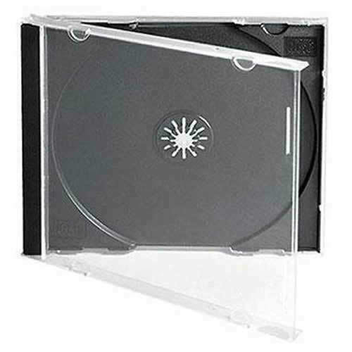 CD Jewel Case Standard Single Black (10.4mm) 100pk