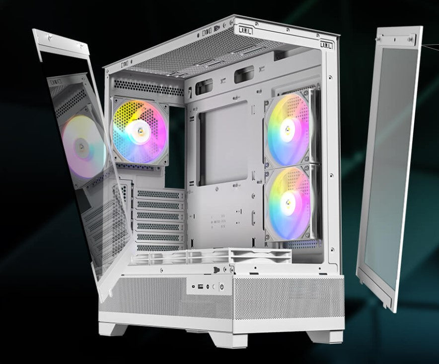 Antec CX700 ARGB White, ATX, USB Type-C 3.2 Gen 2, Tool Free Panels, Vertical Cooling, 3x 120mm PWM ARGB Fans, Heat dissipationg Gaming Case CX700 ARGB White