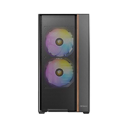 Antec Flux Rear ATX Micro-ATX ITX, TG side, 7 slots, 1x3.5', 2x2.5', 5 fans incl ARGB, 360mm rad, GPU=400mm, Mid Tower case Flux Rear