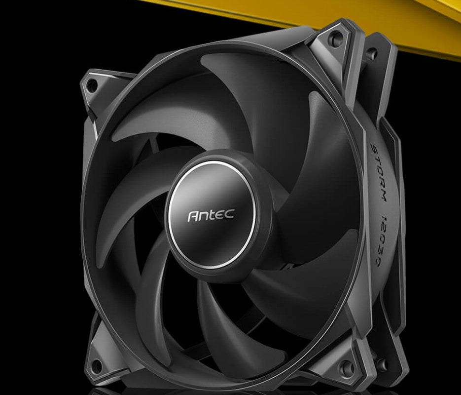 Antec StormT3 120mm PWM FDB FaN High Airflow 66.56 CFM, Air Pressure 2.7, Noise Level 25.8. Woven Cable, PMW Daisy Chain design, 3 Yrs Warranty(LS) Storm T3 120 PWM