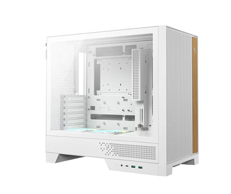 DeepCool CL660 WH Innovative Compartmentalized Optimized ATX Case Pre-installed Dual ARGB Fans, Build-in Atmosphere R-CL660-WHNNA0-G-1