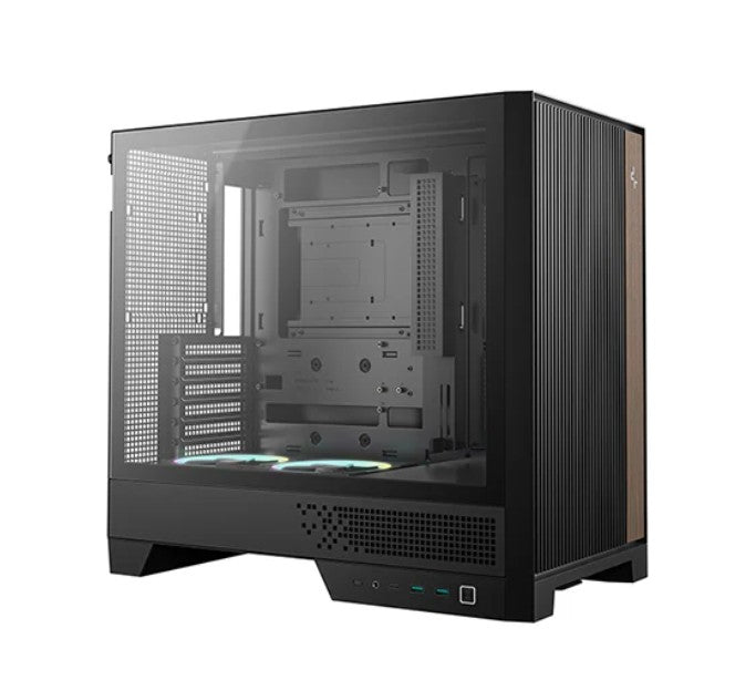 DeepCool CL660 Innovative Compartmentalized Optimized ATX Case. Pre-installed Dual ARGB Fans, Build-in Atmosphere R-CL660-BKNNA0-G-1