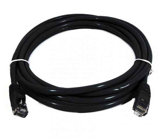 8Ware CAT6 Cable 0.25m - Black Premium RJ45 Ethernet Network LAN UTP Patch Cord 26AWG CU Jacket 8W-PL6-0.25BLK