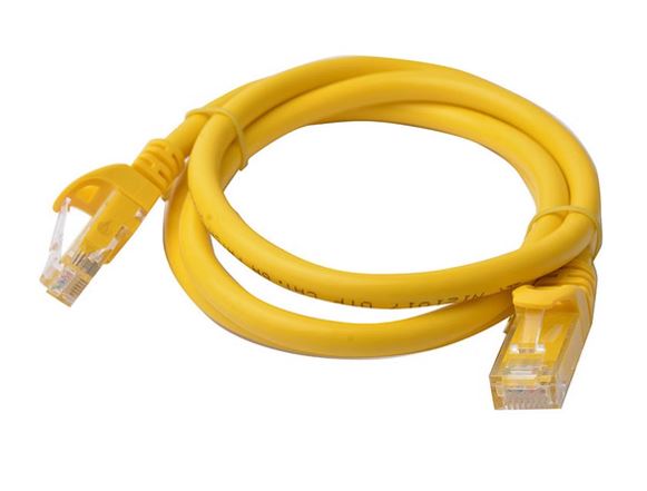 8Ware CAT6 Cable 1m - Yellow Premium RJ45 Ethernet Network LAN UTP Patch Cord 26AWG CU Jacket 8W-PL6-1YEL