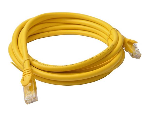 8Ware CAT6 Cable 3m - Yellow Premium RJ45 Ethernet Network LAN UTP Patch Cord 26AWG CU Jacket 8W-PL6-3YEL