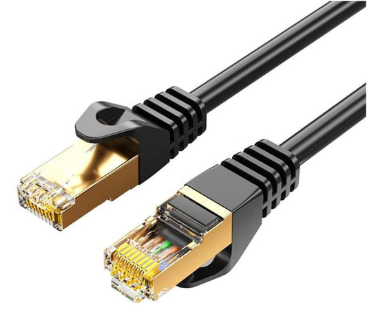 8Ware CAT7 Cable 2m - Black Color RJ45 Ethernet Network LAN UTP Patch Cord Snagless CAT7-F-2BLK