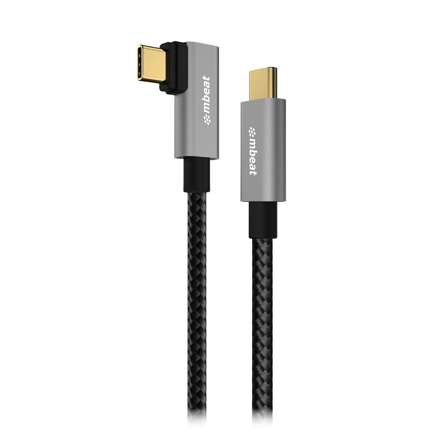 mbeat Tough Link 1.8m L-Shape USB 3.2 Gen2 USB-C Cable - Space Grey Data Transfer Rate: Maximum 10Gbps Video Resolution: Maximum 4K/60Hz Weight 85g MB-XCB-LSC2C180