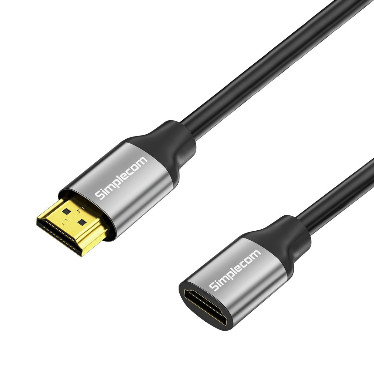 Simplecom CAF305 0.5M HDMI 2.1 Extension Cable Male to Female 48Gbps 8K@60Hz CAF305