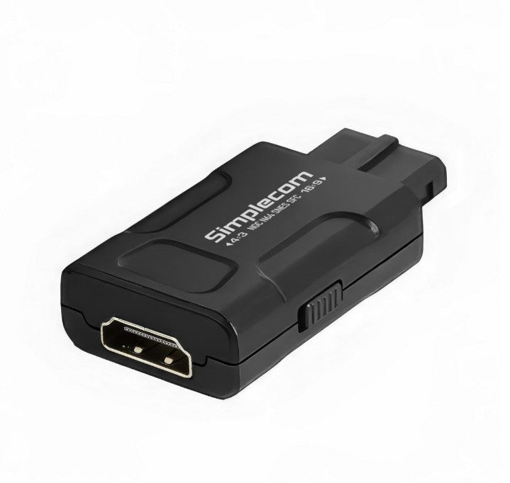 Simplecom CM461v2 HDMI Adapter Composite AV and S-Video to HDMI Converter for Nintendo NGC N64 SNES SFC CM461V2