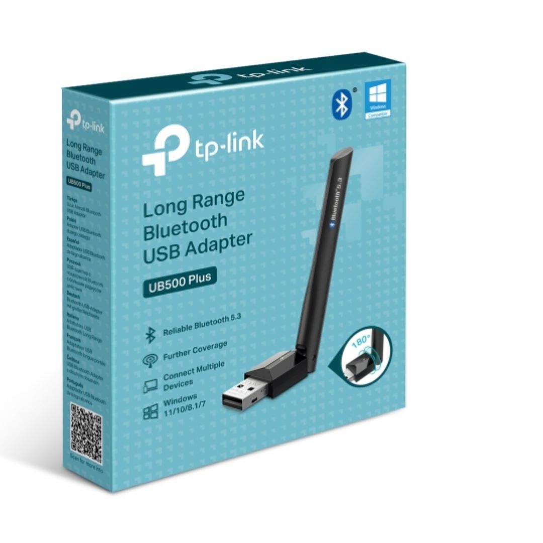 TP-Link UB500 Plus Long Range Bluetooth USB Adapter, USB 2.0, 1*External Antenna UB500 Plus