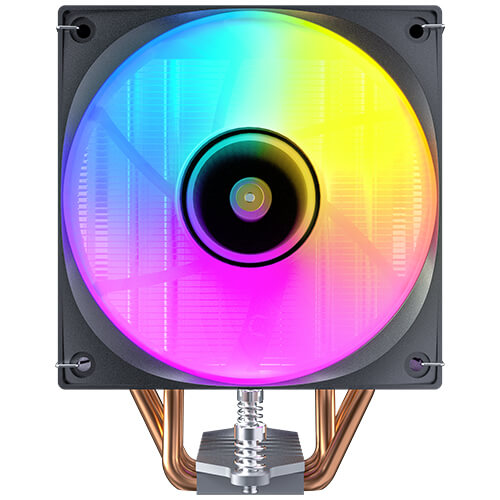 Antec F400 ARGB - Black, 120mm ARGB PWM Fan, 4 Copper Heat Pipes, 205W TDP, 600-1700RPM, 63CFM Airflow, Intel LGA1851/1700, AMD AM5 F400 ARGB
