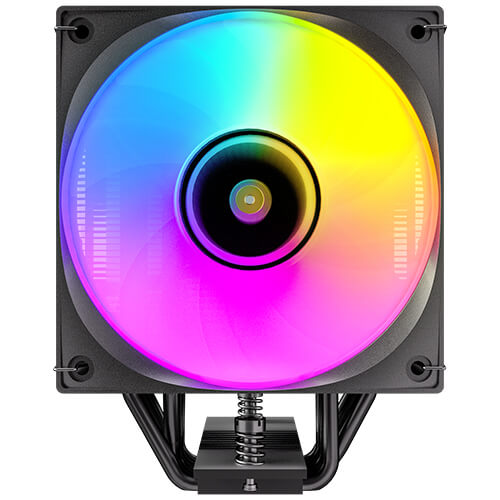 Antec F600 ARGB - Black, CPU Air Cooler, 6 Copper Heat Pipes, 120mm ARGB PWM Fan, 220W TDP, Intel LGA1851/1700, AMD AM5/AM4, 1-Yr Wty F600 ARGB