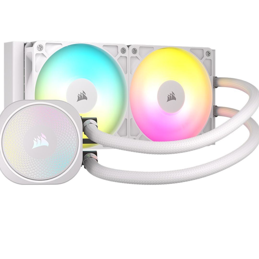 Corsair NAUTILUS 240 RS ARGB Liquid CPU Cooler - White CW-9060094-WW
