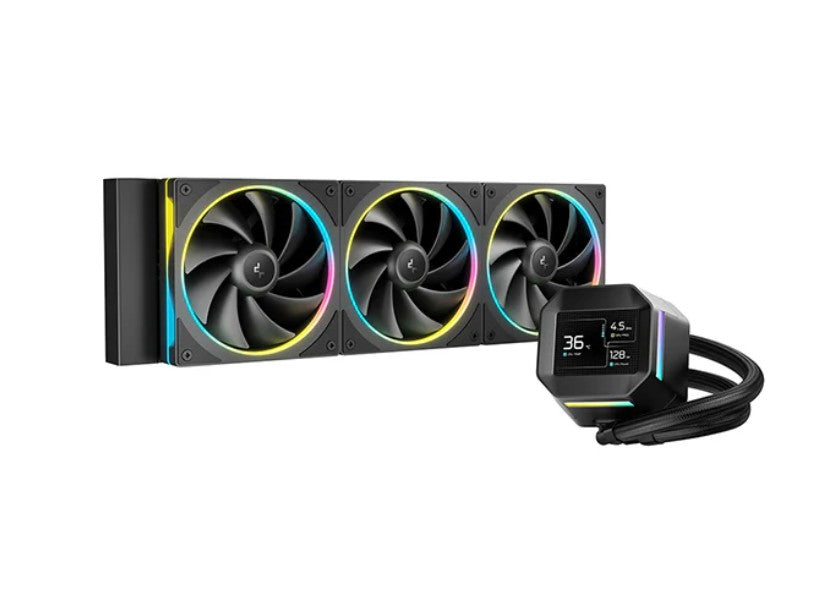DeepCool LM360 ARGB Liquid Cooler Mini LCD Screen, 2.4' IPS, 320x240 Resolution, Intel LGA1851/1700/1200 + More, AMD AM5/AM4 R-LM360-BKDMMC-1