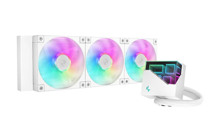 DeepCool LT360 A-RGB White High-performance Liquid CPU Cooler, 5th Gen Pump 360mm Radiator IntelLGA1851/1700/1200/1151/1150/1155/AMD AM5/AM4 R-LT360-WHAMNC-G-1