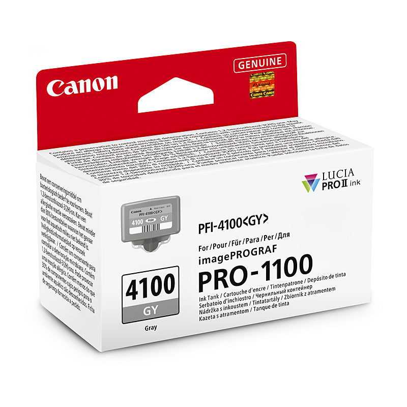 Canon PFI4100 Grey Ink Cartridge 80ml - PFI-4100 GY