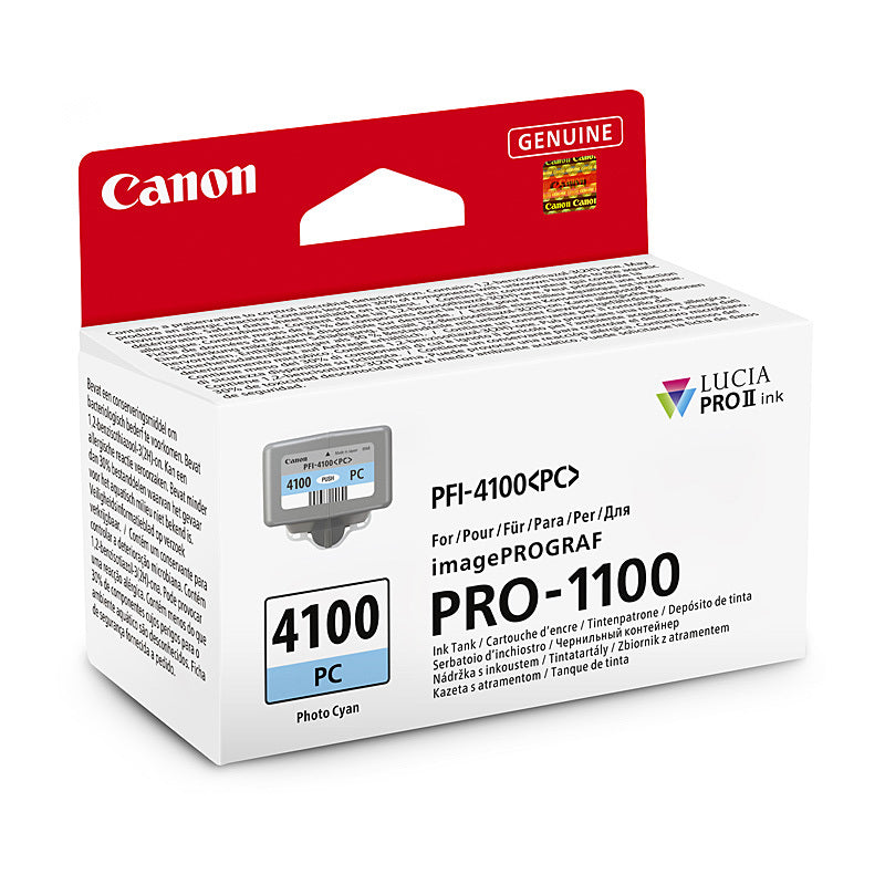 Canon PFI4100 Photo Cyan Ink Cartridge 80ml - PFI-4100 PC
