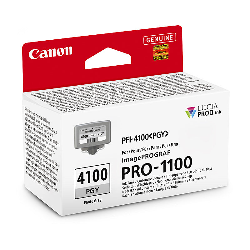 Canon PFI4100 Photo Grey Ink Cartridge 80ml - PFI-4100 PGY