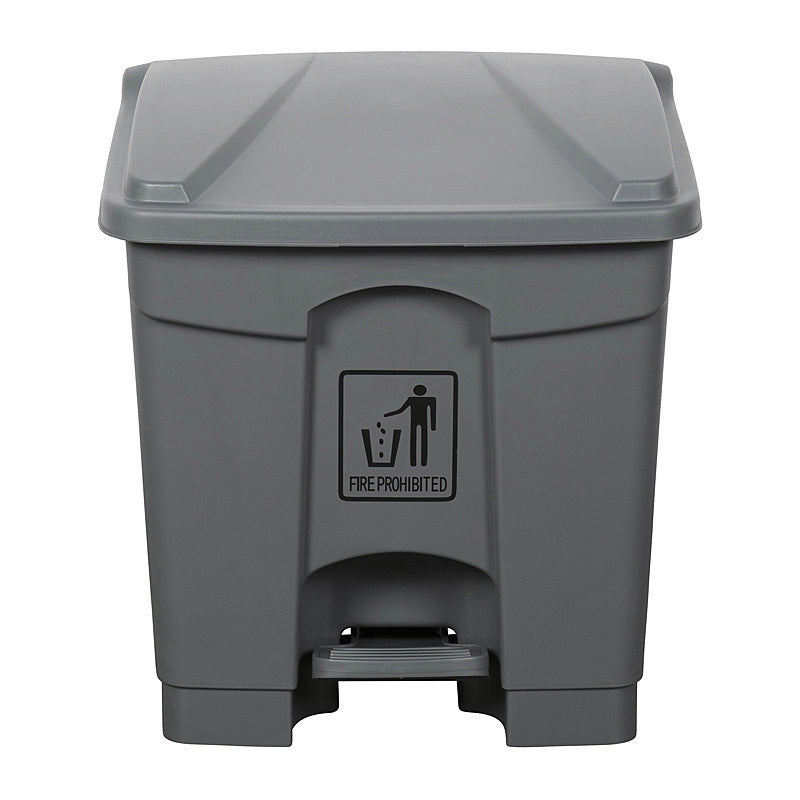 Cleanlink Rubbish Bin With Pedal Lid 30L Grey - 12057