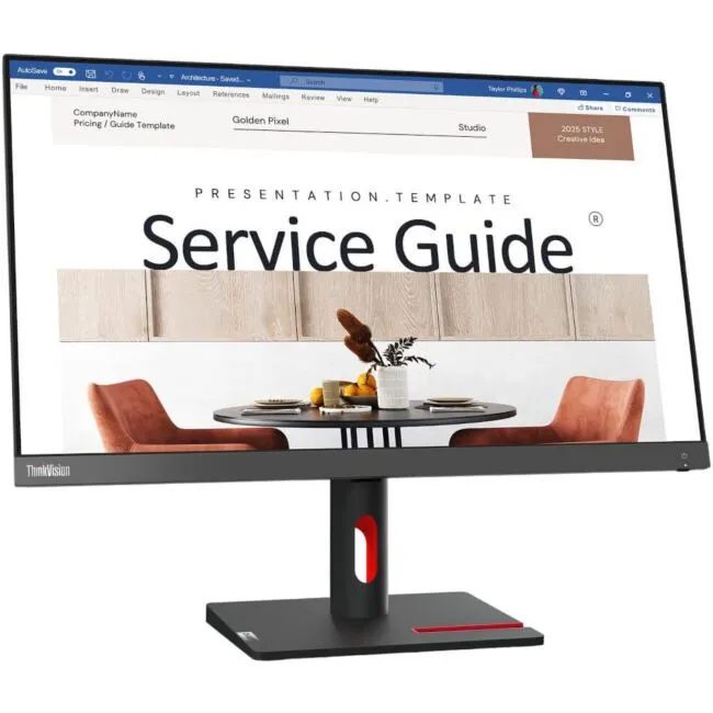 Lenovo ThinkVision S24i-30 23.8" FHD IPS, 1920x1080, 4ms, VGA, HDMI, Tilt, VESA 63DEKAR3AU