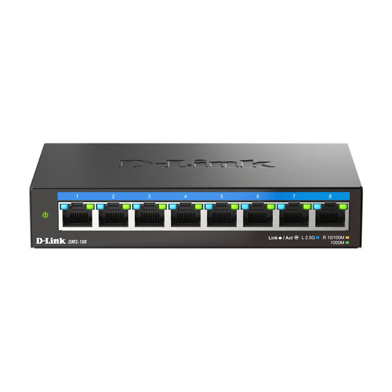 D-LINK DMS-108 8-Port Multi-Gigabit Desktop Switch - DMS-108