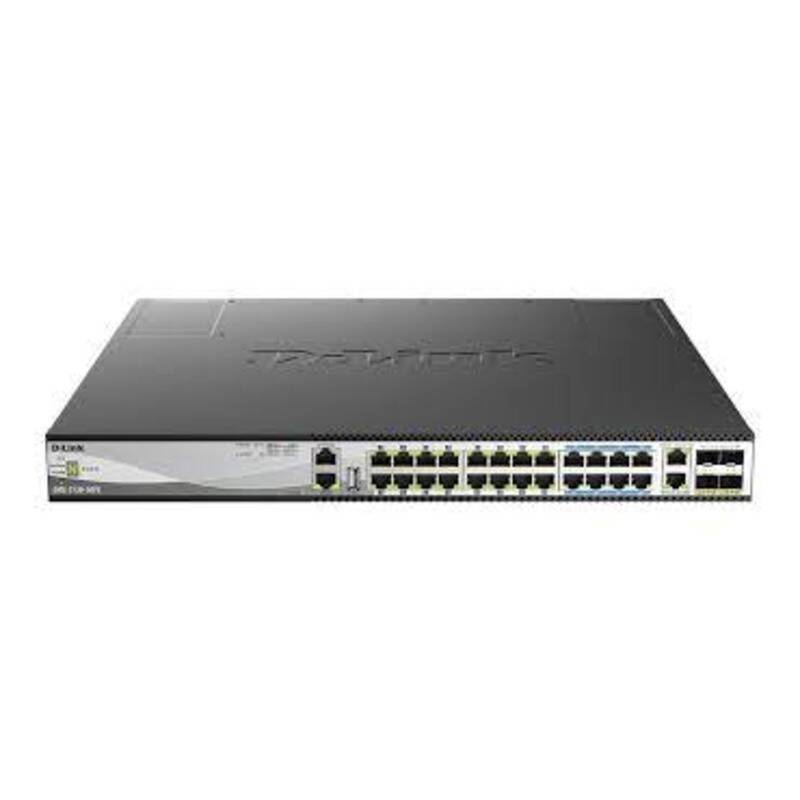 D-LINK 30-Port Layer 3 Stackable Multi-Gigabit Managed PoE Switch - DMS-3130-30PS