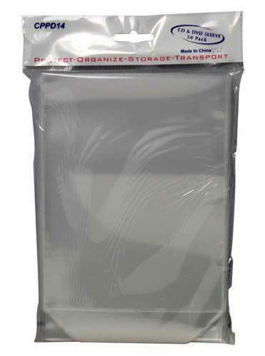 DVD Bag Sleeves with Flap (0.1mm) 1000pk