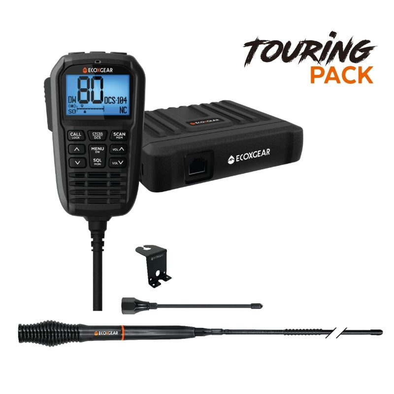 EXG3000 5-Watt Compact Fixed Mount UHF Radio with Multi-Colour LCD Display Mic - TOURING PACK - EXG3000-TPK