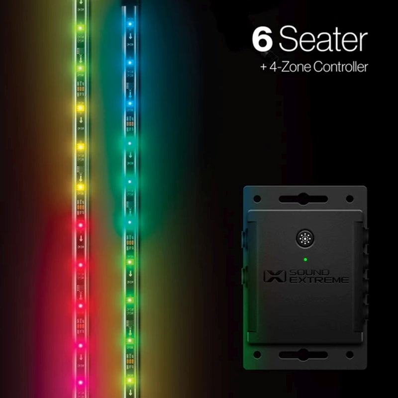 ECOXGEAR Extreme LED Strips - 6 Seat Cartridge + LED Controller - SEI-LEDZ4UGLW1236AU