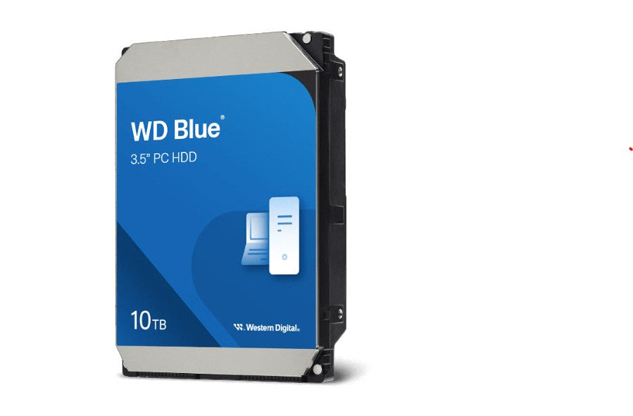 Western Digital WD Blue PC Desktop Hard Drive - 10TB, 3.5', SATA, up to 260MB/s, 7200 RPM, CMR, 512MB, 2Y Warranty WD100EAGZ
