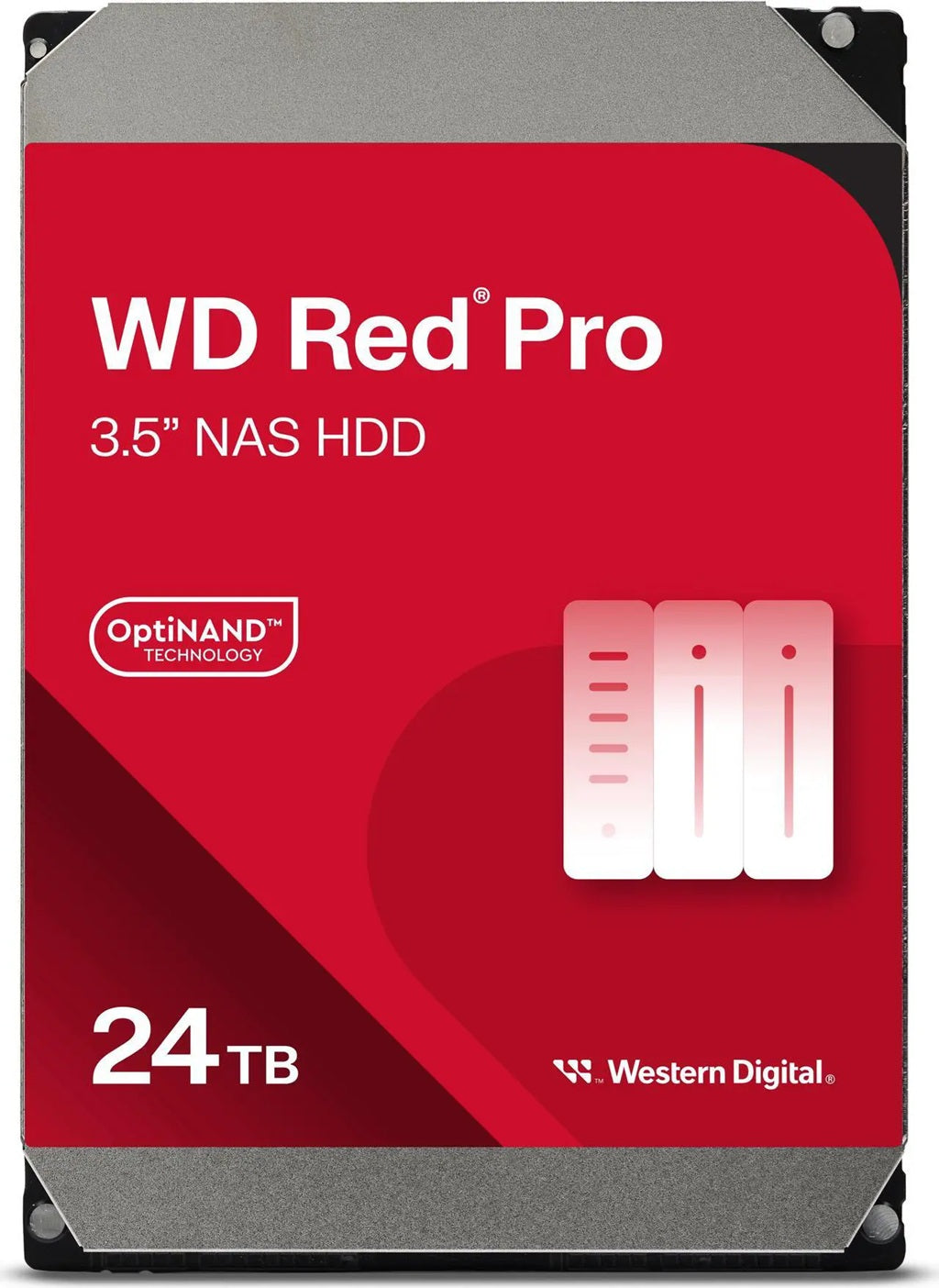 Western Digital WDRed Pro NAS Hard Drive - 24TB 3.5' 287MB/s 7200 RPM 512MB SATA HD 5yrs warranty WD240KFGX