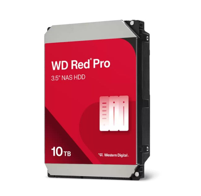 Western Digital WD Red Pro 10TB 3.5' NAS HDD SATA 7200RPM 512MB up to 267MB/s CMR 5yrs warranty WD103KFBX