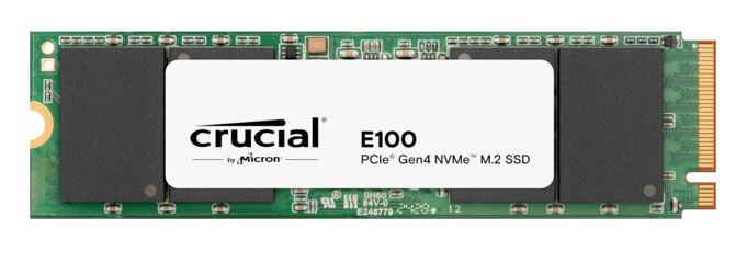 Crucial E100 1TB Gen4 NVMe SSD 5000/4500 MB/s R/W 80TBW 350K/460K IOPS 1M hrs MTTF M.2 2280 PCIe4 3yrs ~Crucial P3 CT1000P3SSD8 CT1000E100SSD8