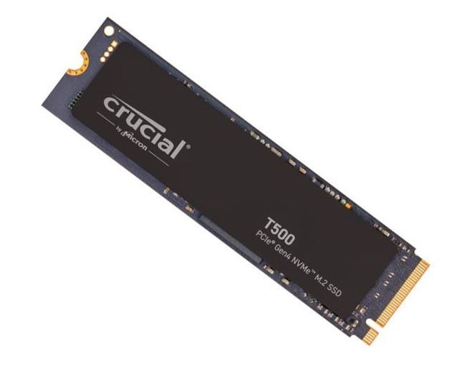 Crucial T500 4TB Gen4 NVMe SSD - 7000/6900 MB/s R/W 2400TBW 1440K IOPs 1.5M hrs MTTF Acronis True Image Creative Cloud for PS5 ~MZ-V8P4T0BW CT4000T500SSD3