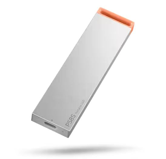 Lenovo PS8S 2TB External Portable SSD ~1050MB/s USB3.2 Gen2 USB-C Stylish Metal Body Lightweight 40g Durable for PC MAC PS4 Xbox Android iPad Pro GXB1T57741