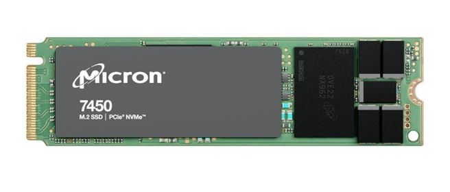 Micron 7450 Pro 480GB Gen4 NVMe Enterprise SSD 2280 M.2 5000/700 MB/s R/W 280K/40K IOPS 800TBW 1DWPD 2M hrs MTTF Server Data Centre 5yrs MTFDKBA480TFR-1BC1ZABYYR