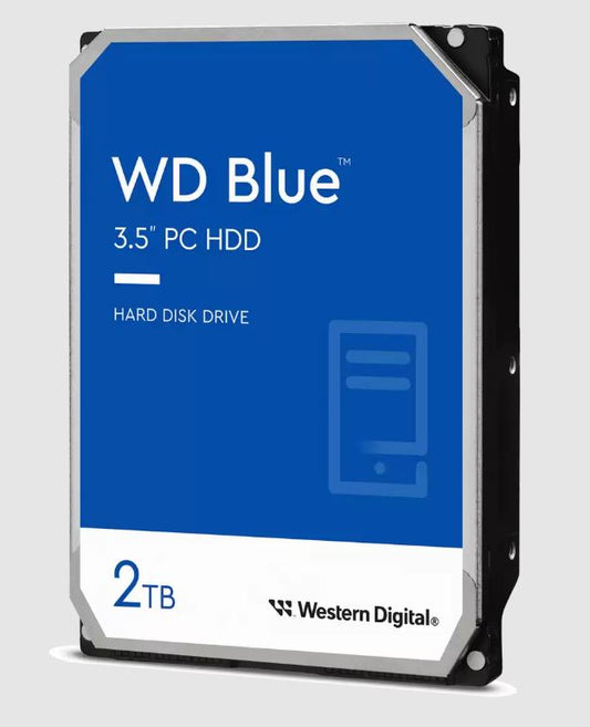 Western Digital WD20EARZ WD Blue PC 2TB SATA Desktop Hard Drive 3.5-inch 5400 RPM CMR 64MB Cache 2-Year Limited Warranty WD20EARZ
