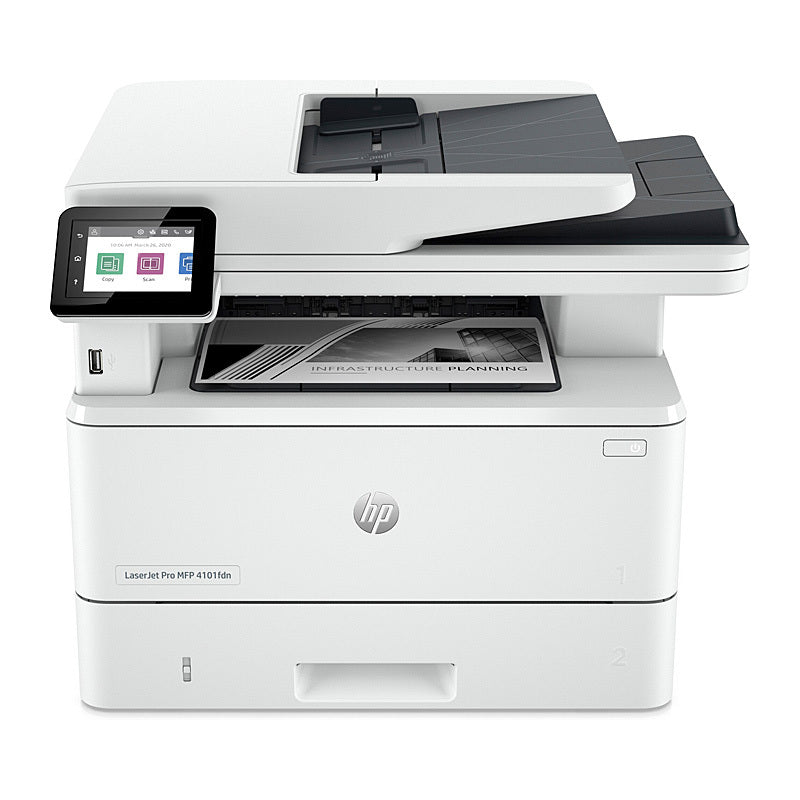 HP LaserJet Pro 4101fdn A4 Mono 40ppm USB/Ethernet Scan/Copy/Fax Printer - 2Z618F