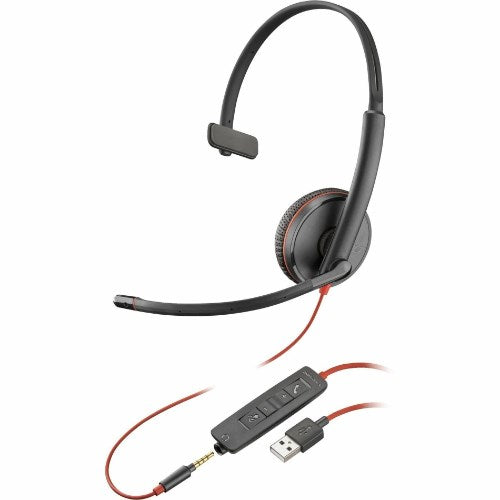 HP POLY BLACKWIRE 3215 MONAURAL U SB-A HEADSET 80S06AA