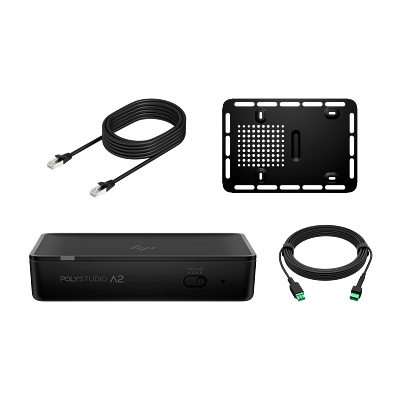 HP HP Poly Studio A2 Audio Bridge w/ CAT6A and Mic Extension Ca ble and Mounting Plate B22X2AAAC3