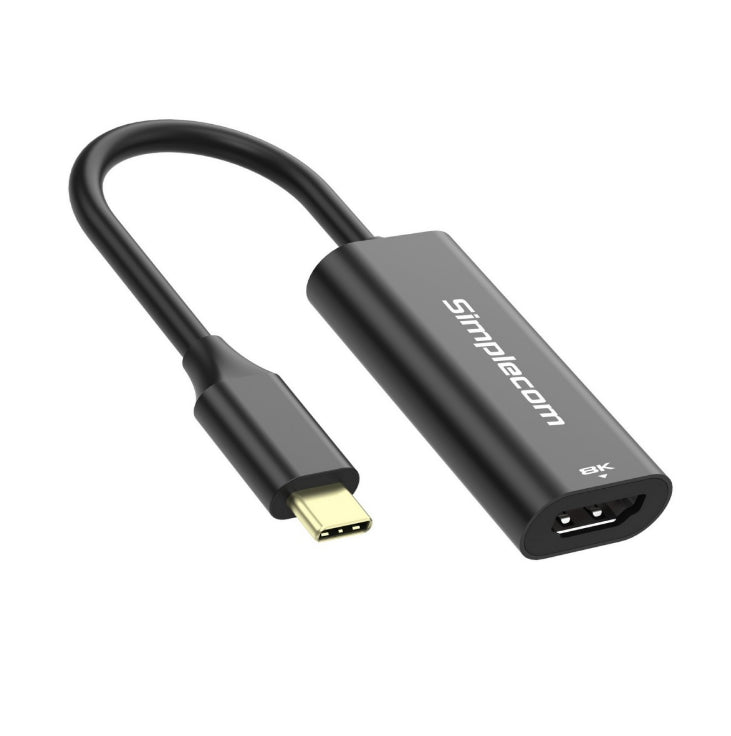 Simplecom DA105 USB-C to HDMI 2.1 Adapter 8K@60hz Converts a USB-C port to a HDMI output Compatible with smartphone or laptop with DisplayPort Alterna DA105