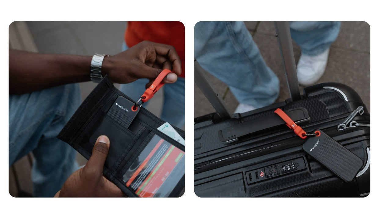 Verbatim 1TB Pocket SSD USB 3.2 Gen 2 1TB Black Red Convenient Keyring cable holder. Compact, Rugged. Ultra Lightweight Performance 58g Portable B 32192